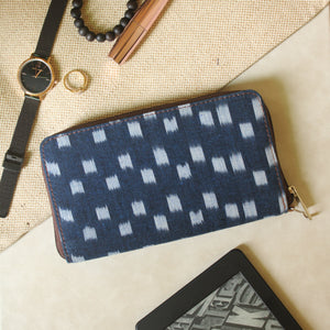 Indigo- Ikat Mobile Wallet for Women (Sapphire)