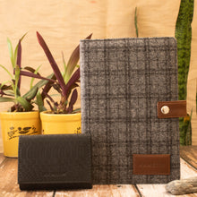 Liam Combo - Tweed journal, Mega Card Wallet (Unisex)