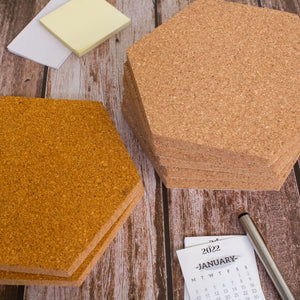 Beehive Cork Pinboard (Set of 7 - Natural/ Yellow)