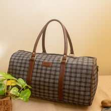 Theodore Tweed Duffle Bag (Pebble Check Twill) - Large