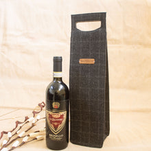 Kade Wine bag (Tweed - Charcoal Twill)