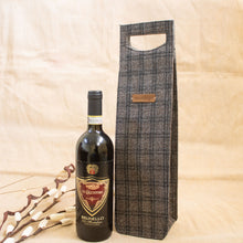 Kade Wine bag (Tweed - Tawny Check Twill)