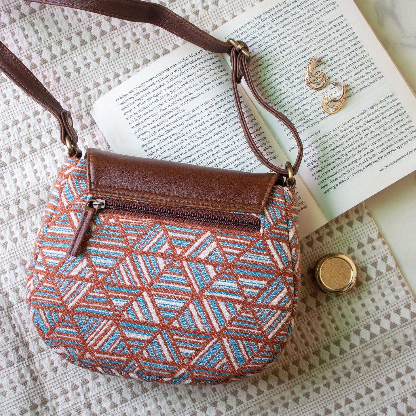 The Curvy Sling Bag - Pastel Maze