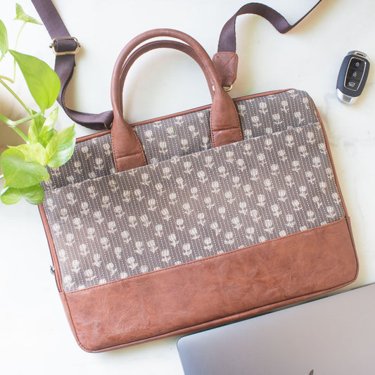 Theo Sleek Laptop Bag (Sepia)