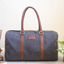 Theodore Tweed Duffle Bag (Grey Herringbone)