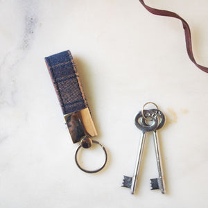 Tweed Keychain (Olive Twill)