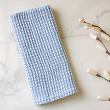 The Ezra Hand Towels (Set of two) - Pewter Grey & Sky Blue