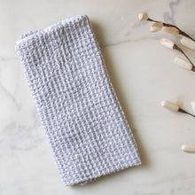 The Ezra Hand Towels (Set of two) - Pewter Grey & Sky Blue