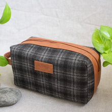 Tweed DOPP Kit for Men (Slate Grey Twill)