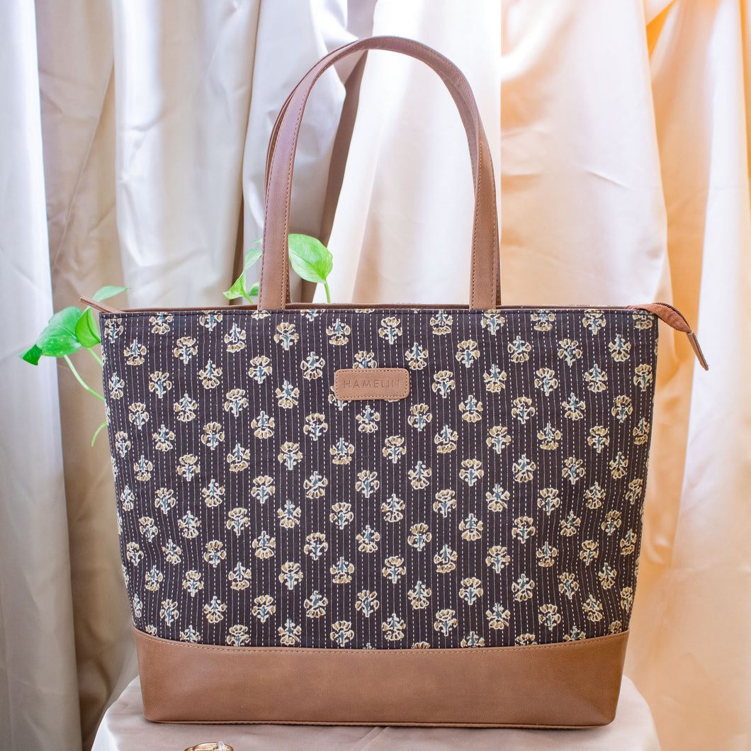 Akola Kantha Work Tote for Women - Final sale