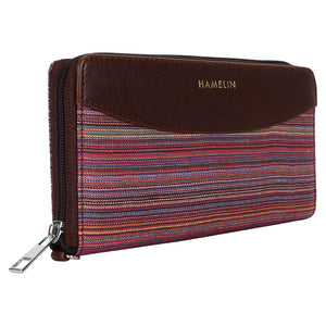 Indigo- Khadi Wallets for Women (Orchid)