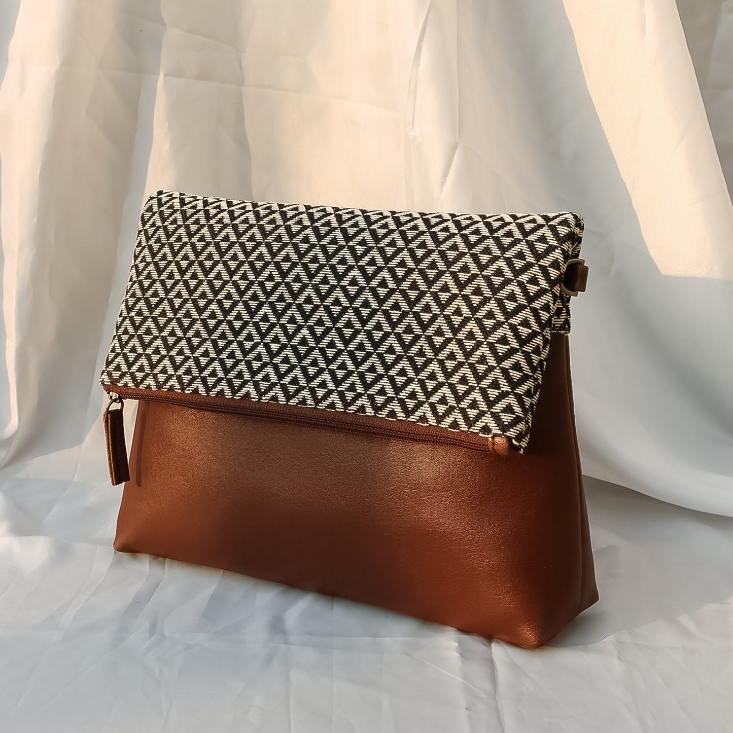 Isla Combo - Tweed Work Tote, Fold over sling bag (For Women)