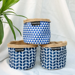 Chic Planter Wraps Mini - Gift set (Indigo)