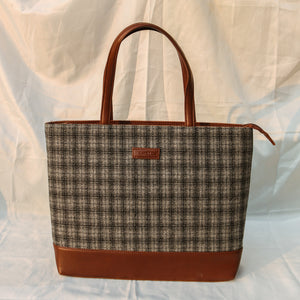 Tweed Work Tote for Women (Anchor Check Twill)