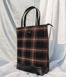 Tweed Work Tote for Women (Sylvan Plaid)
