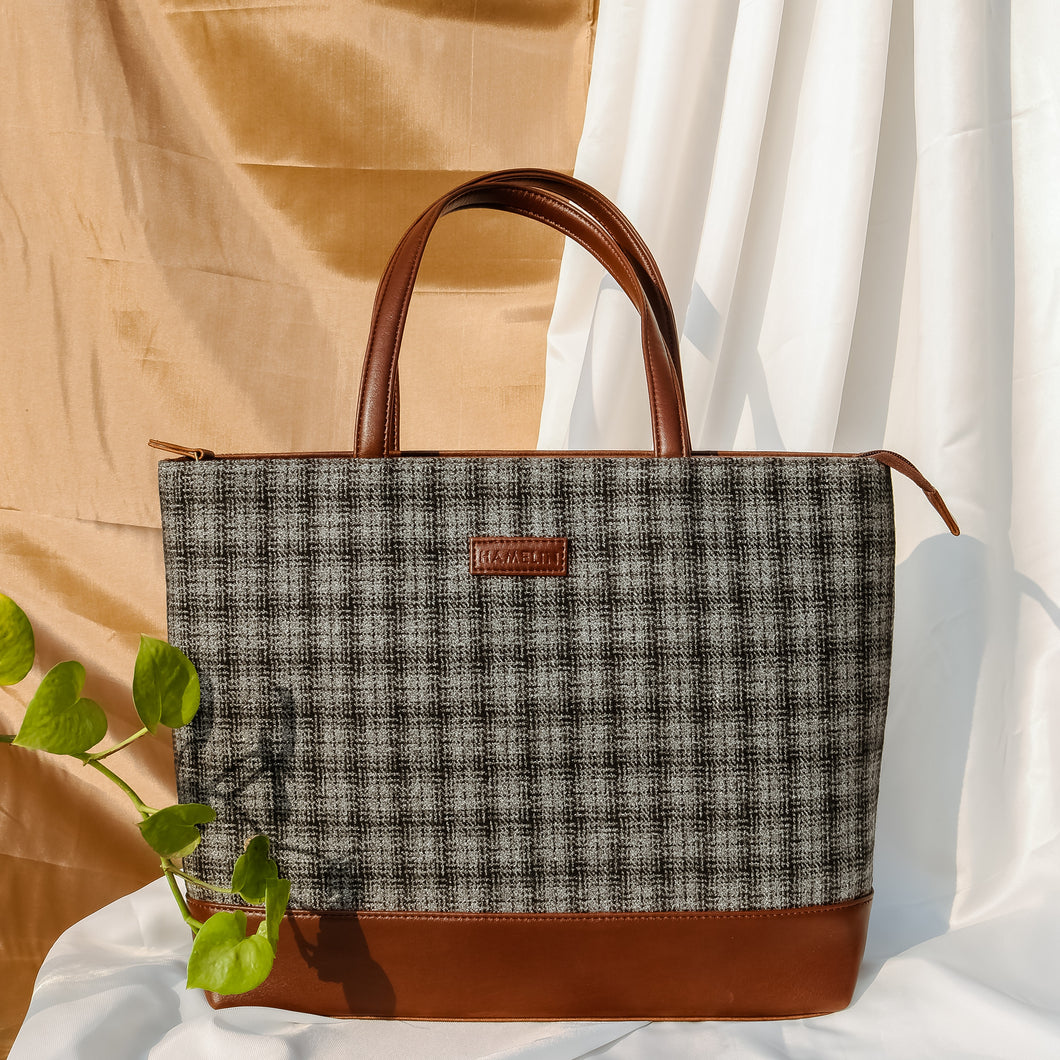 Tweed Work Tote for Women (Anchor Check Twill)