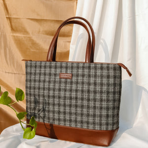 Tweed Work Tote for Women (Anchor Check Twill)