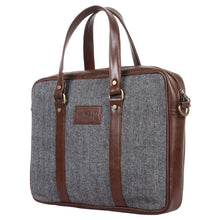 Classic Laptop Bag (Gray Herringbone)