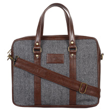 Classic Laptop Bag (Gray Herringbone)