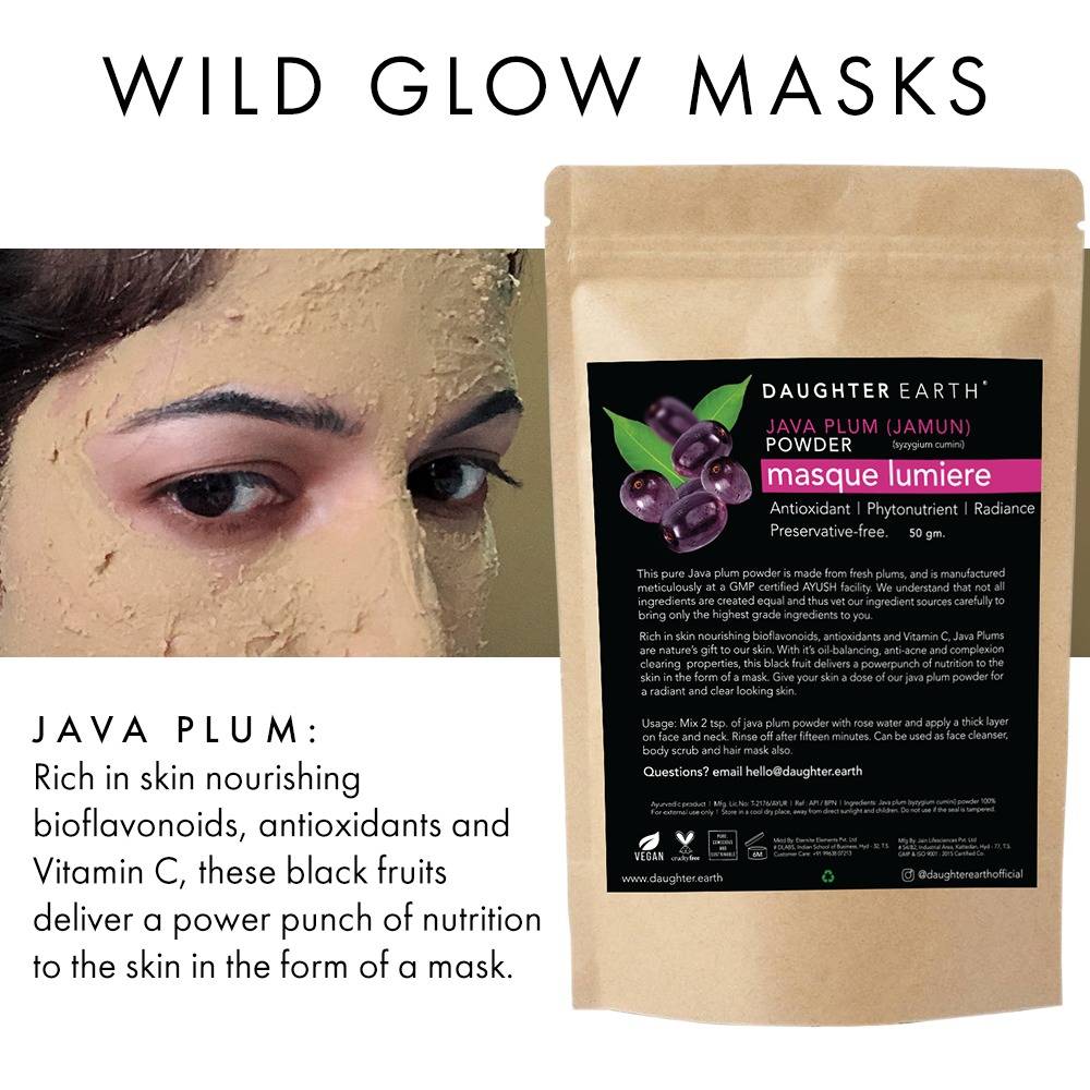 Indigo Khadi Wallet (Iris) & Wild Java Plum Face Mask